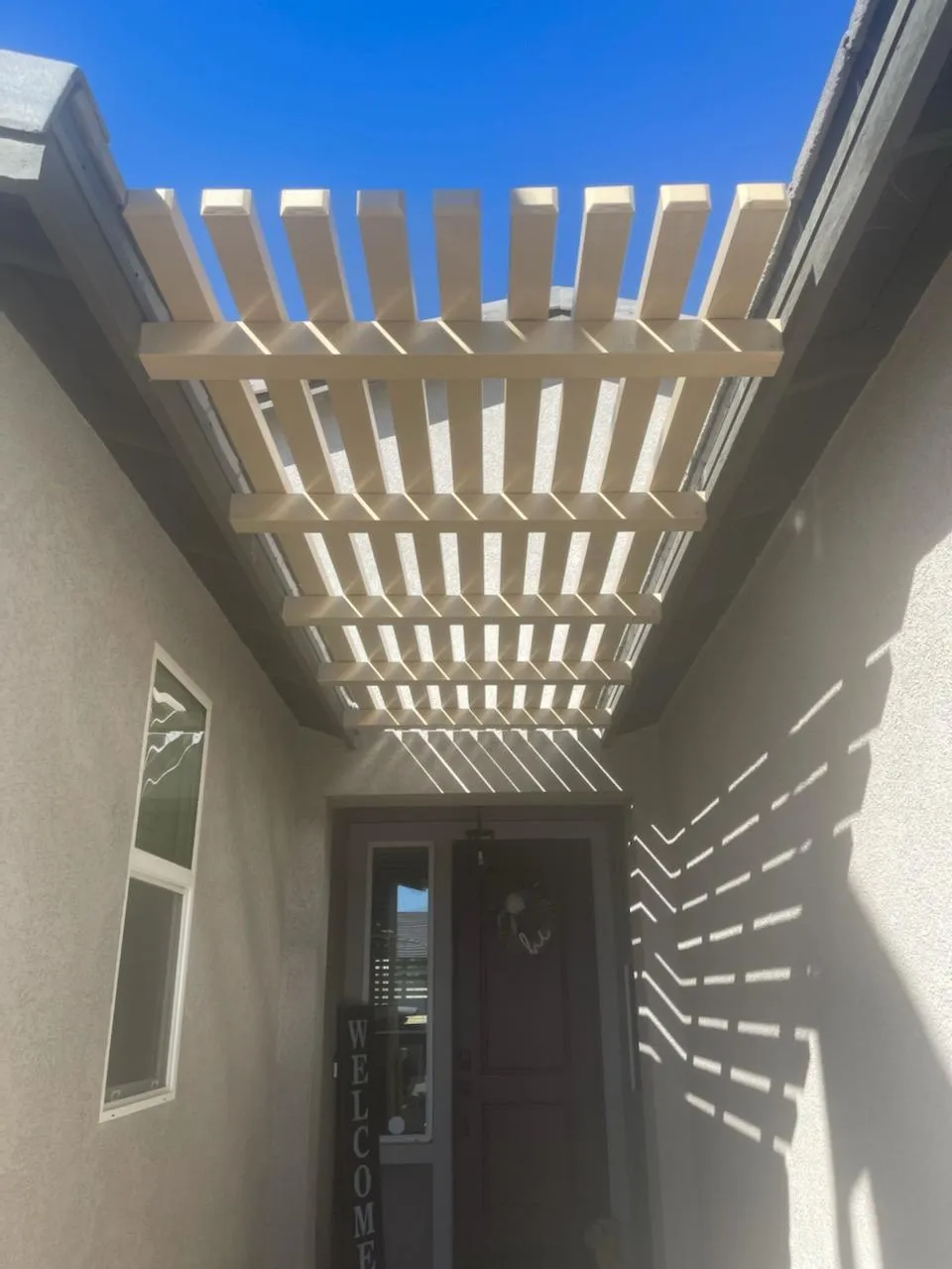 Duralum courtyard aluminum pergola for a Southlake, TX estate